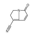 3H-Pyrrolizine-1-carbonitrile,2,5-dihydro-5-oxo-(9CI)结构式