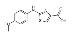 2-(4-METHOXY-PHENYLAMINO)-THIAZOLE-4-CARBOXYLIC ACID Structure