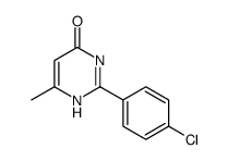 2-(4-Chlorophenyl)-6-methylpyrimidine-4(3H)-one结构式