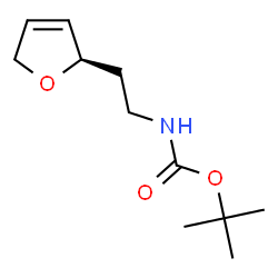 Carbamic acid, [2-(2,5-dihydro-2-furanyl)ethyl]-, 1,1-dimethylethyl ester, (R)-结构式