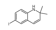 6-iodo-2,2-dimethyl-1,2-dihydroquinoline结构式