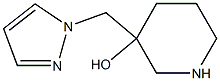 3-(1H-Pyrazol-1-ylmethyl)-3-piperidinol Structure