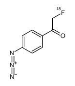 1-(4-azidophenyl)-2-(fluoro-(18)F)ethanone Structure