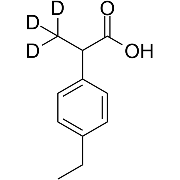 p-Ethylhydratropic acid-d3 Structure