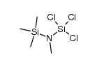 1,1,1-trichloro-2,3,3,3-tetramethyl-disilazane结构式