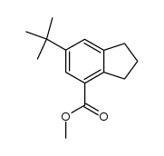 methyl 6-(tert-butyl)-2,3-dihydro-1H-indene-4-carboxylate结构式