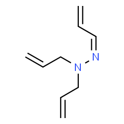 Acrylaldehyde diallylhydrazone structure