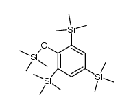 1-trimethylsiloxy-2,4,6- tris -trimethylsilylbenzene结构式