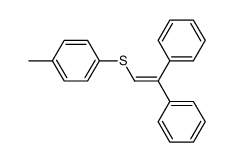 2,2-diphenylethenyl p-tolyl sulfide结构式