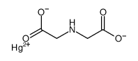 2-(carboxylatomethylamino)acetate,mercury(2+) Structure