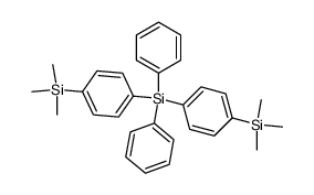 diphenyl-bis-(4-trimethylsilanyl-phenyl)-silane Structure