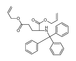 bis(prop-2-enyl) (2S)-2-(tritylamino)pentanedioate Structure