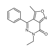 6-ethyl-3-methyl-4-phenyl-[1,2]oxazolo[3,4-d]pyridazin-7-one结构式