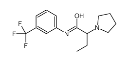 2-pyrrolidin-1-yl-N-[3-(trifluoromethyl)phenyl]butanamide Structure