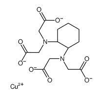 trans-[[N,N'-cyclohexane-1,2-diylbis[N-(carboxymethyl)glycinato]](4-)-N,N',O,O',ON,ON']cuprate(2-) structure