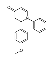 2-(4-methoxyphenyl)-1-phenyl-2,3-dihydropyridin-4-one结构式