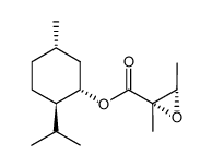 (1S,2R,5S)-2-isopropyl-5-methylcyclohexyl (2S,3S)-2,3-dimethyloxirane-2-carboxylate Structure
