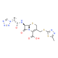 Cefazolin-13C2,15N结构式