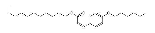 undec-10-enyl 3-(4-hexoxyphenyl)prop-2-enoate Structure