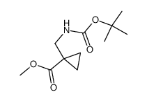 methyl ([[(tert-butoxy)carbonyl]amino]methyl)cyclopropane-1-carboxylate Structure