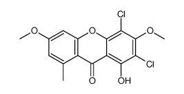 2,4-Dichloro-1-hydroxy-3,6-dimethoxy-8-methyl-9H-xanthen-9-one picture