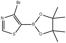 4-Bromothiazole-5-boronic acid pinacol ester结构式