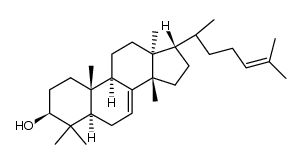 (5α)-eupha-7,24-dien-3β-ol Structure