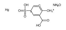 azanium,(3-carboxy-2-hydroxy-5-sulfophenyl)mercury,hydrate结构式