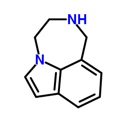 1,2,3,4-Tetrahydro[1,4]diazepino[6,7,1-hi]indole结构式