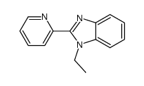 1-ethyl-2-pyridin-2-ylbenzimidazole结构式