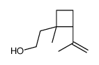 2-[(1R,2S)-1-methyl-2-prop-1-en-2-ylcyclobutyl]ethanol结构式