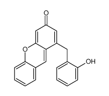 1-[(2-hydroxyphenyl)methyl]xanthen-3-one结构式