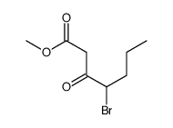 methyl 4-bromo-3-oxoheptanoate Structure