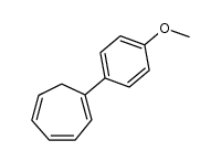 1-(4-methoxyphenyl)cyclohepta-1,3,5-triene结构式