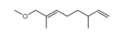 1-methoxy-2,6-dimethyl-2,7-octadiene Structure