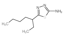 5-(1-Ethylpentyl)-1,3,4-thiadiazol-2-amine Structure