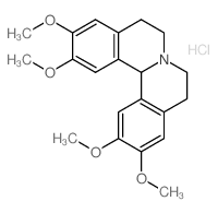 2,3,11,12-tetramethoxy-6,8,9,13b-tetrahydro-5H-isoquinolino[1,2-a]isoquinoline,hydrochloride Structure