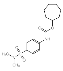 Carbanilic acid, p-(dimethylsulfamoyl)-,cycloheptyl ester (8CI)结构式
