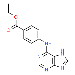 ethyl 4-(7H-purin-6-ylamino)benzoate结构式