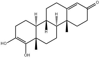 17,17a-Dihydroxy-D-homoandrosta-4,17-dien-3-one结构式