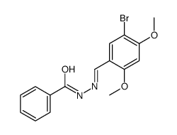 N-[(E)-(5-bromo-2,4-dimethoxyphenyl)methylideneamino]benzamide结构式