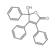 2(5H)-Furanone,5-hydroxy-3,4,5-triphenyl-结构式