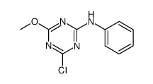 2-chloro-4-methoxy-6-phenylamino-1,3,5-triazine Structure
