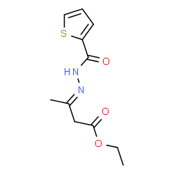 ethyl 3-[(2-thienylcarbonyl)hydrazono]butanoate structure