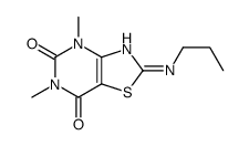 4,6-dimethyl-2-(propylamino)-[1,3]thiazolo[4,5-d]pyrimidine-5,7-dione Structure