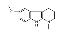6-methoxy-1-methyl-2,3,4,9-tetrahydropyrido[2,3-b]indole结构式