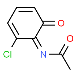 Acetamide,N-(2-chloro-6-oxo-2,4-cyclohexadien-1-ylidene)- structure