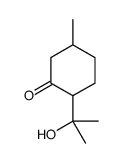 Cyclohexanone,2-(1-hydroxy-1-methylethyl)-5-methyl- Structure