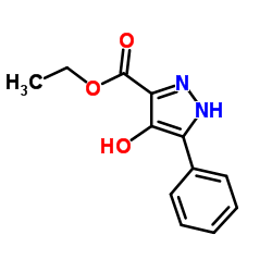 Ethyl 4-hydroxy-5-phenyl-1H-pyrazole-3-carboxylate Structure