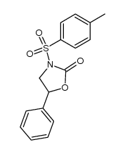 3-[(4-methylphenyl)sulfonyl]-5-phenyl-1,3-oxazolidin-2-one结构式